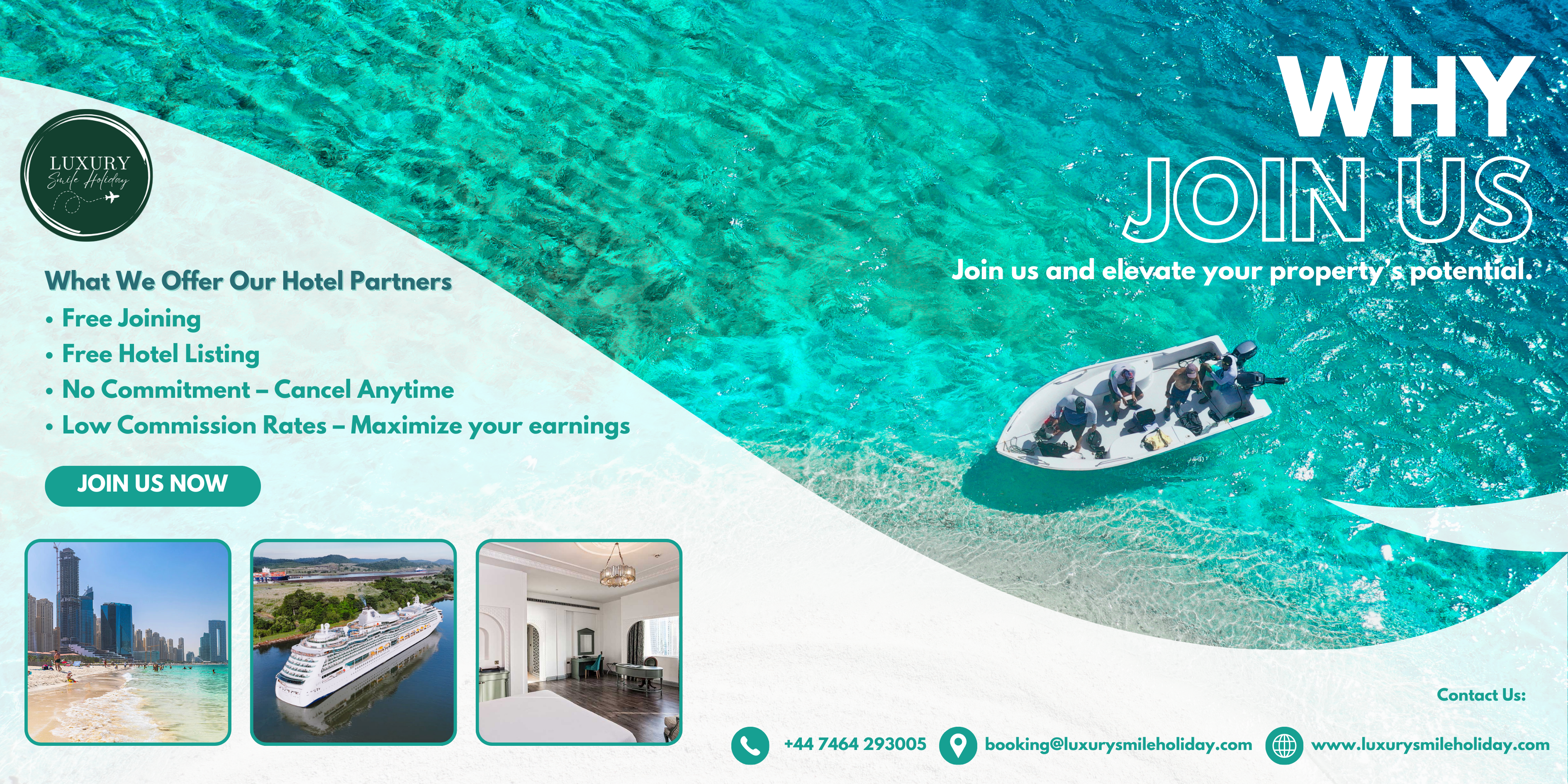 Luxury vacation hotel with pool